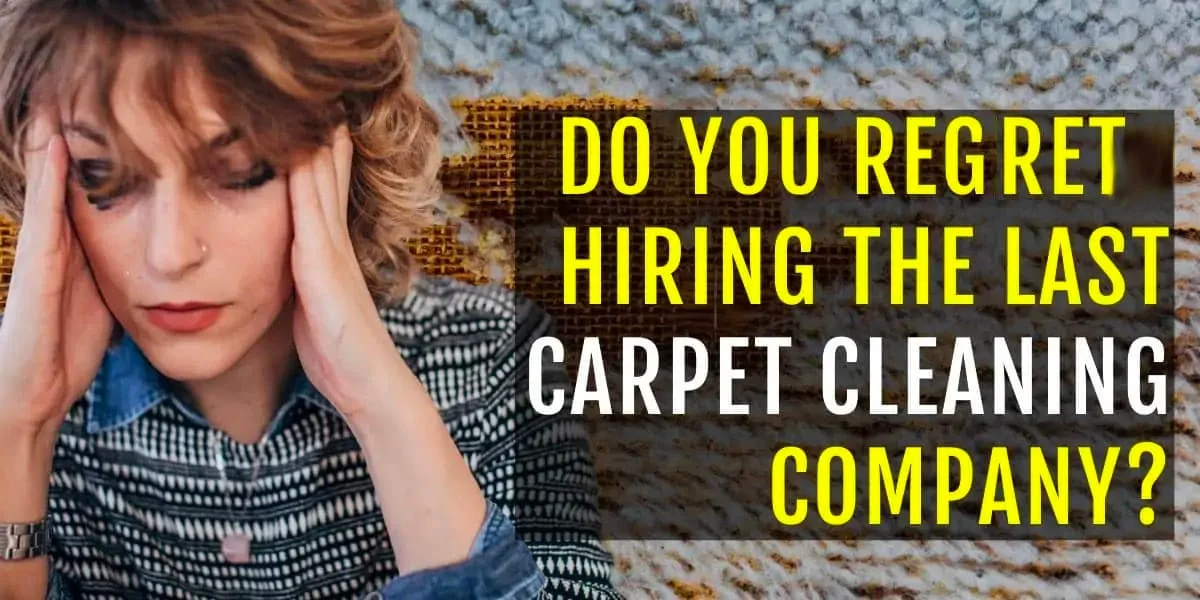 Woman frustrated after hiring a cheap carpet cleaning company